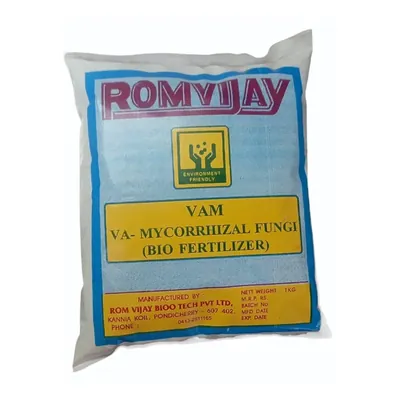 ROM Vam Mycorrhizal Biofertilizer Lignite Base, To Enhance Root Development & Plant Health, 1 kg