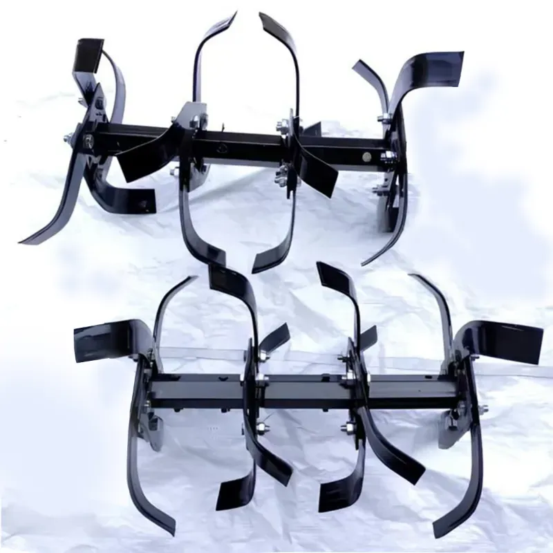 Heavy Duty 18 Inch 4 Row Rotavator Set (32 Blades, 2 Shafts and 32 Nuts) for 5 to 12 HP Petrol Power Tiller