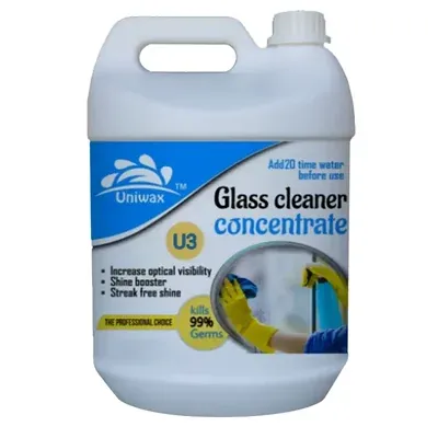 Uniwax 5 L U3 Glass Cleaner Concentrate 1:20