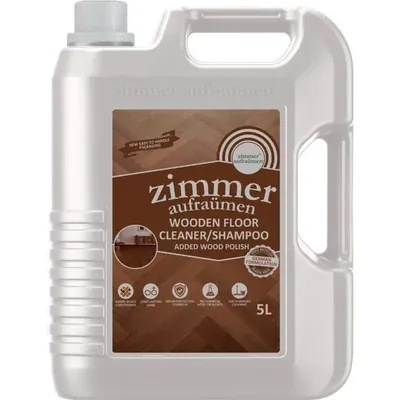 Zimmer 5 Litre Aufraumen German Formulation Wooden Floor Cleaner / Shampoo Added Wood Polish