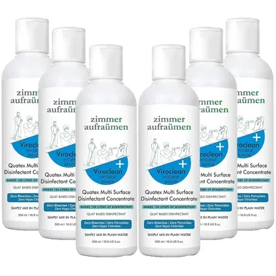 Zimmer Combo of Aufraumen (500 ml x 6pcs) Quatex Multi Surface Disinfectant Concentrate Liquid (Pack of 6)