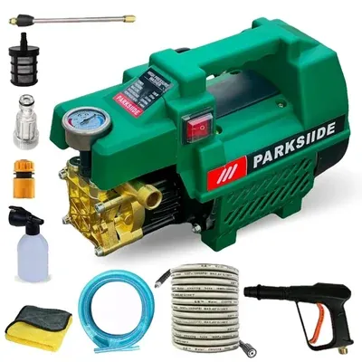 Parksiide 210 Bar, 2100 W High Pressure Washer With 9 Required Accessories