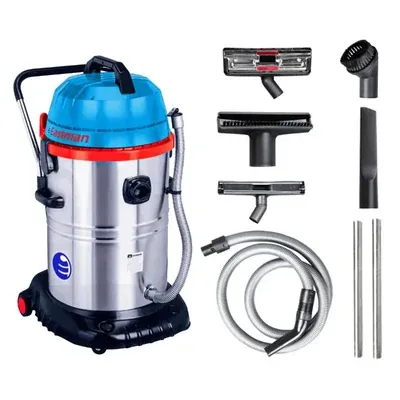 Eastman 60 Litre Capacity 3 x 1000 W Wet & Dry Vacuum Cleaner With Accessories (EVC-060)