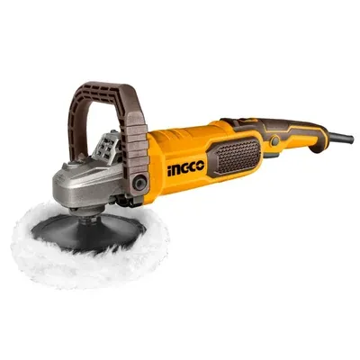 INGCO 1400 W 7 Inch (180 mm) Electric Angle Polisher, 3800 RPM (AP140016)