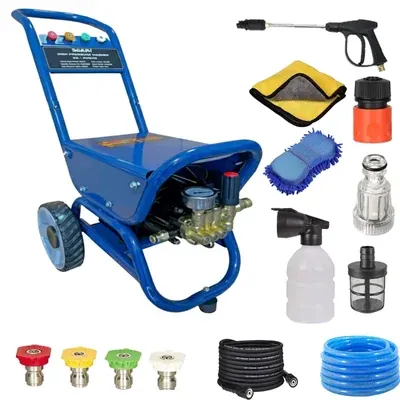 DAYURI 3.75 HP 230 Bar Motor Trolley Type High Pressure Washer With 3.75 HP Motor and All Required Accessories (DA-PW5174)