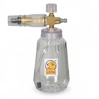Lion 5000 PSI, Transparent Professional Foam Cannon Snow Lance "“Pure brass nozzle (LI-202A) for all type of washers