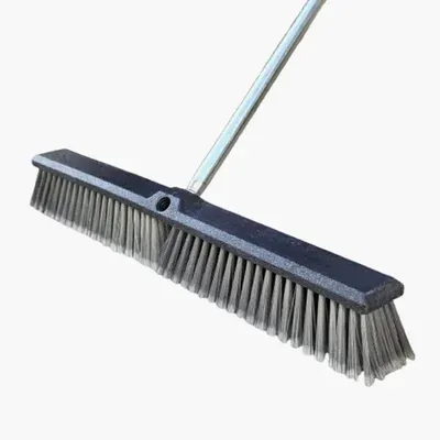 24 Inch Heavy Duty Outdoor Cleaning Brush, 5-Feet Handle
