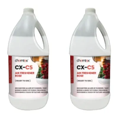 Chemtex (5 Litre x 2 pcs) CX-C5 Rose Air Freshener (Pack of 2)