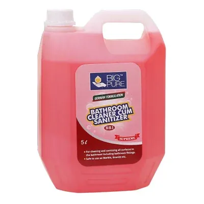 BIG Pure 5 L Bathroom Cleaner Cum Sanitizer Applicable For Sink, Tub, Tiles, Floor and Fittings etc.