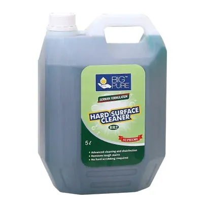 BIG Pure 5 L BR2 Hard Surface Cleaner Supreme to Clean Grease, Stains, Dirt, Oil on TV Cabinets, Windows, Mirrors, etc.
