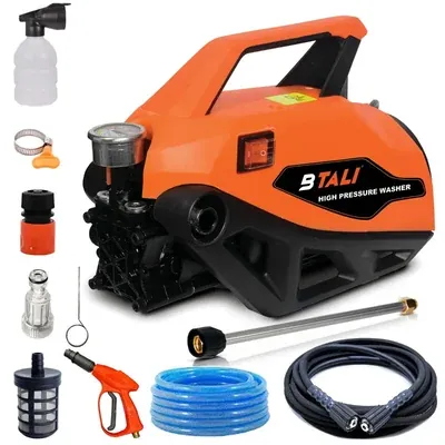 BTALI 2100 W, 220 Bar Deluxe Series High Car Pressure Washer With Accessories (BT 1000-D HPW)
