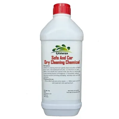 Uniwax 1 L Sofa and Car Dry Cleaning Chemical Cleans and Soften All Fabrics of Car Seats, Roof, Dashboard and Sofas