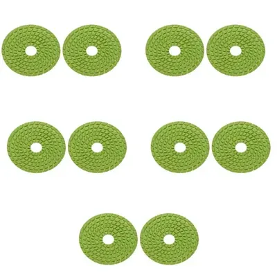 Surie polex 4 Inch Round Diamond Polishing Pads for Floor Polishing (6S1) (Pack of 10)