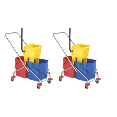 Surie polex 50 L Double Mop Wringer Trolley, (Pack Of 2 Pcs)