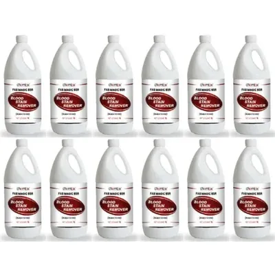 Chemtex (1 Litre x 12 pcs) FAB MAGIC BSR Blood Stain Remover (Pack of 12)