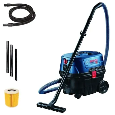 BOSCH 25 Litre 1250 W Wet and Dry Vacuum Cleaner With Accessories, 200 mBar Pressure (GAS 12-25)