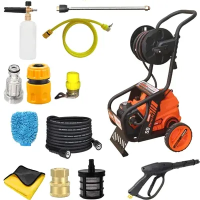 Shakti Technology 150 Bar Roller High Pressure Car Washer With 3 HP Copper Winding Motor, 15 m Hose Pipe and 10 LPM Flow Rate (S9 PRO-R)