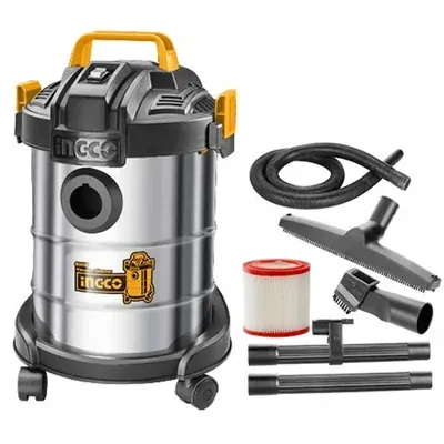 INGCO 12 L, 16 kPa, 800 W Wet & Dry Vacuum Cleaner With Accessories (VC14122)