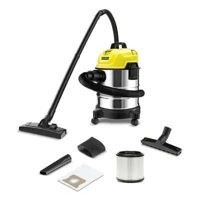 Karcher 18 Litre 1300 W WD 1s Classic Wet and Dry Vacuum Cleaner, 200 W Suction Power