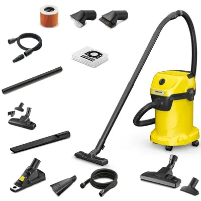 Karcher 19 Litre 1000 W Wet and Dry Vacuum Cleaner With Standard Accessories (WD 3 V-19/4/20)