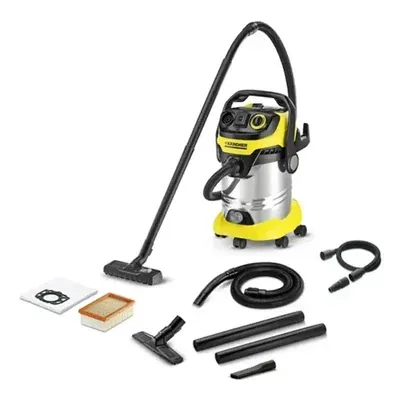 Karcher 30 Litre 1300 W WD 6 PSV Premium Wet & Dry Vacuum Cleaner, 26 mBar Suction Power