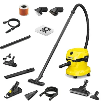 Karcher 12 Litre 1000 W Wet and Dry Vacuum Cleaner With Standard Accessories (WD 2 PLUS V-12/4/18/C)