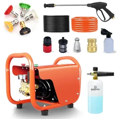 Kortex 3000 W R10D Waterproof High Pressure Car Washer with All in One Combo Accessories and Professional Foam Gun