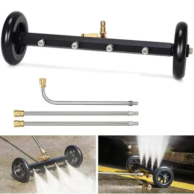 Lion (LI-4018) 16 Inch & 4 Nozzles Dual Function Undercarriage Cleaner, Surface Cleaner for Pressure Washer