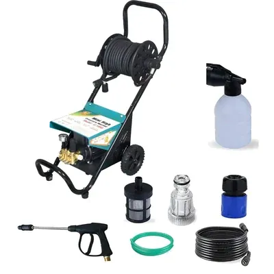Lion 3 HP LI-1890 190 Bar Trolley Type High Pressure Washer With All Accessories