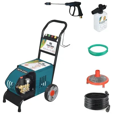 Lion 3 HP LI-2100A 220 Bar Trolley Type High Pressure Washer With All Accessories