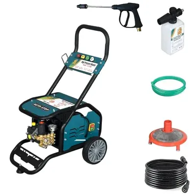 Lion 3.5 HP LI-2100P 230 Bar Trolley Type High Pressure Washer With All Accessories