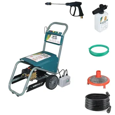 Lion 4 HP LI-2500A 280 Bar Trolley Type High Pressure Washer With All Accessories
