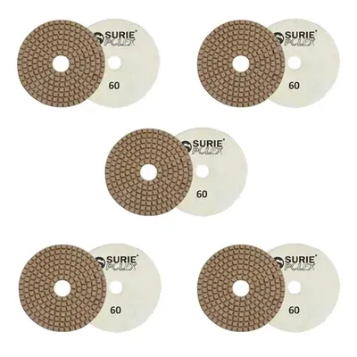 Surie polex 4 Inch Round Diamond Polishing Pads for Grinding & Polishing (7U2) (Pack of 10)