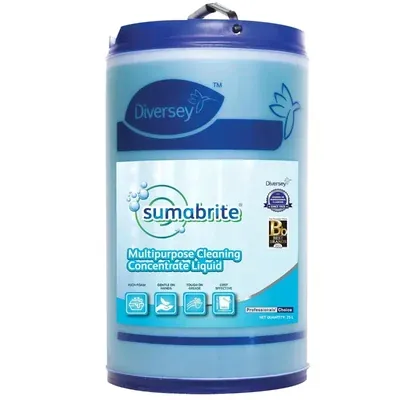 Diversey Sumabrite Multipurpose LQ All-Floor Cleaner Brightens Marble Granite Vinyl High Concentrate Surface Liquid 25 L