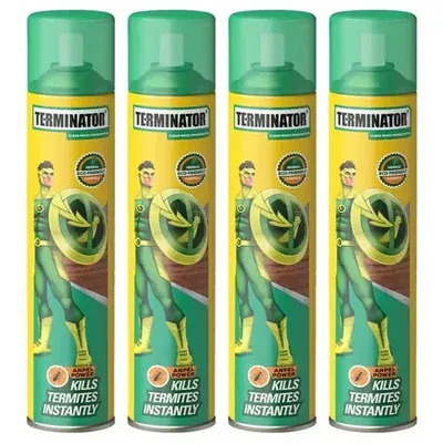 Pidilite (220 g x 4 pcs) Terminator Wood Preservative Anpex Power Killer Spray For Office, Home, Kitchen Use (Pack of 4)