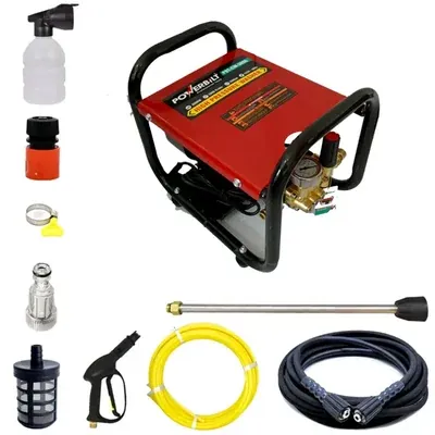 POWERBILT 260 Bar, 3000 W, 720 L/h Max. Flow Pressure Washer With Accessories (PBT-CW-3000)