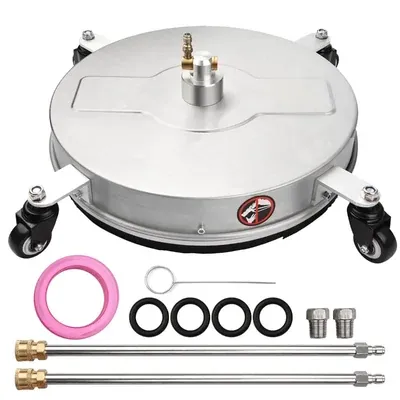 Shakti Technology 16 Inch Surface Cleaner With 2 Pcs 15 Inch Extension Rod Stainless Steel Body (DP-49)