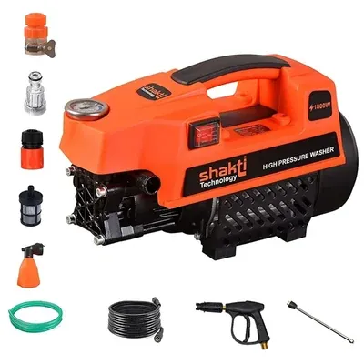 Shakti Technology 1800 W 120 Bar High Pressure Washer With All Required Accessories (S-3)
