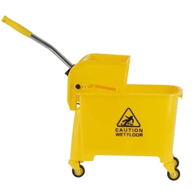 Bharti Multiclean 20 Litre Single Mop Wringer Trolley For Cleaning And Mopping