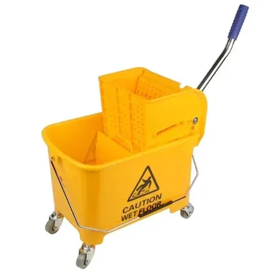 Heavy Duty 20 Litre Single Bucket Wringer Trolley For Cleaning And Mopping