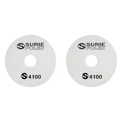 Surie polex 17 Inch White Floor Polishing Pads For Polishing and Buffing (4100) (Pack of 2)