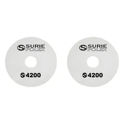 Surie polex 20 Inch White Floor Polishing Pads For Polishing and Buffing (4200) (Pack of 2)