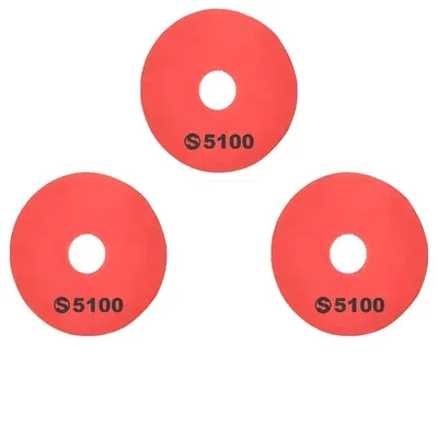 Surie polex 13 Inch Red Floor Buffer Pads For Polishing and Buffing (5100) (Pack of 3)
