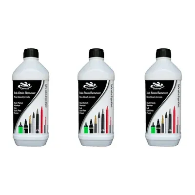 Uniwax 3 kg(1 kg x 3pcs) Ink Stain Remover to Remove Nail Polis, Marker, Ink, Paint from Cloth & Hard Surfaces (Pack of 3)