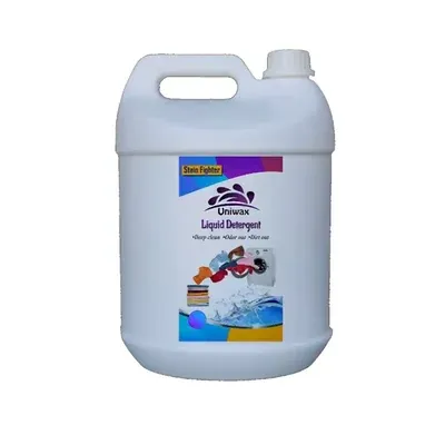 Uniwax 5 L Liquid Detergent Used to Removes Tough Stain Easily Like Oil, Chocolate, Soup, Ketchup, Tea, Coffee