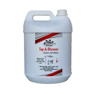 Uniwax 5 L Tap/Shower Cleaner & Shiner Remove Hard Water Stains, Soap Scum & Lime Scale