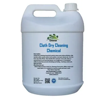Uniwax 5 Litre UL 22 Laundary Chemical Wash For Dry Cleaners