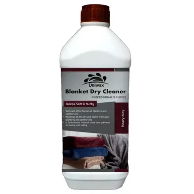 Uniwax 1 L Heavy Duty Blanket Dry Cleaner to Removes Dirt and Stains