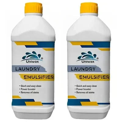 Uniwax (1 L x 2pcs) Laundry Emulsifier / Detergent Booster Oil & Grease Stain Remover (Pack of 2)