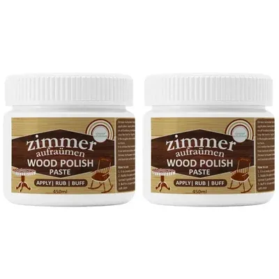 Zimmer Aufraumen (450 ml x 2 Pcs) Wood Polish Paste